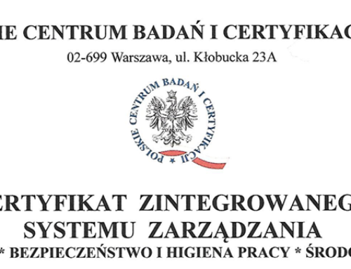 Renewal of the Integrated Management System Certificate