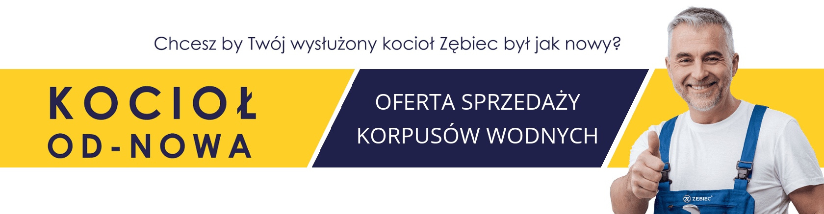 Baner programu instalacyjnego dla instalatorów kotłów co Zębca